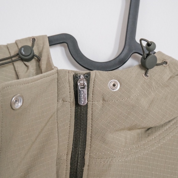 NWT Olive Athleta Boundless Popover Cropped Hoodie Women's Small - Picture 9 of 10